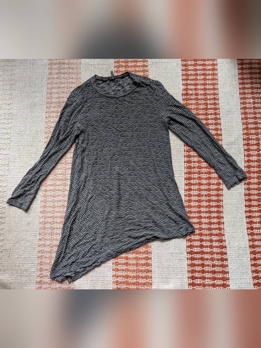 Oska Long Tunic Shirt Top Lagenlook Long Sleeve Dress Layering Women Size 1 M